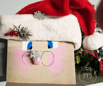 learn how to create this adorable wooden santa easily and affordably